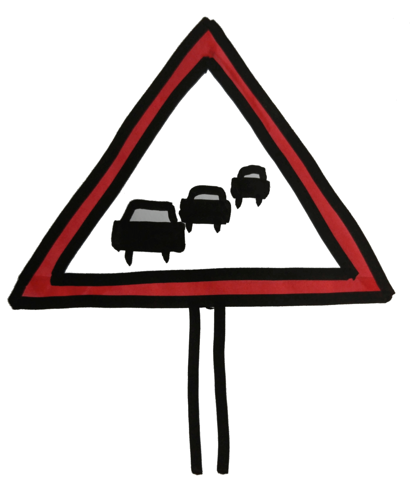 Traffic queueing sign